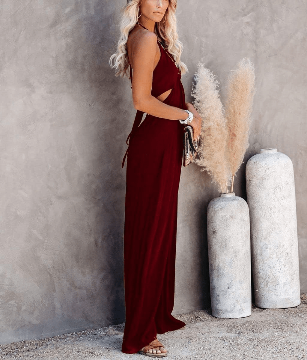 Solana Backless Jumpsuit - Musttbuy