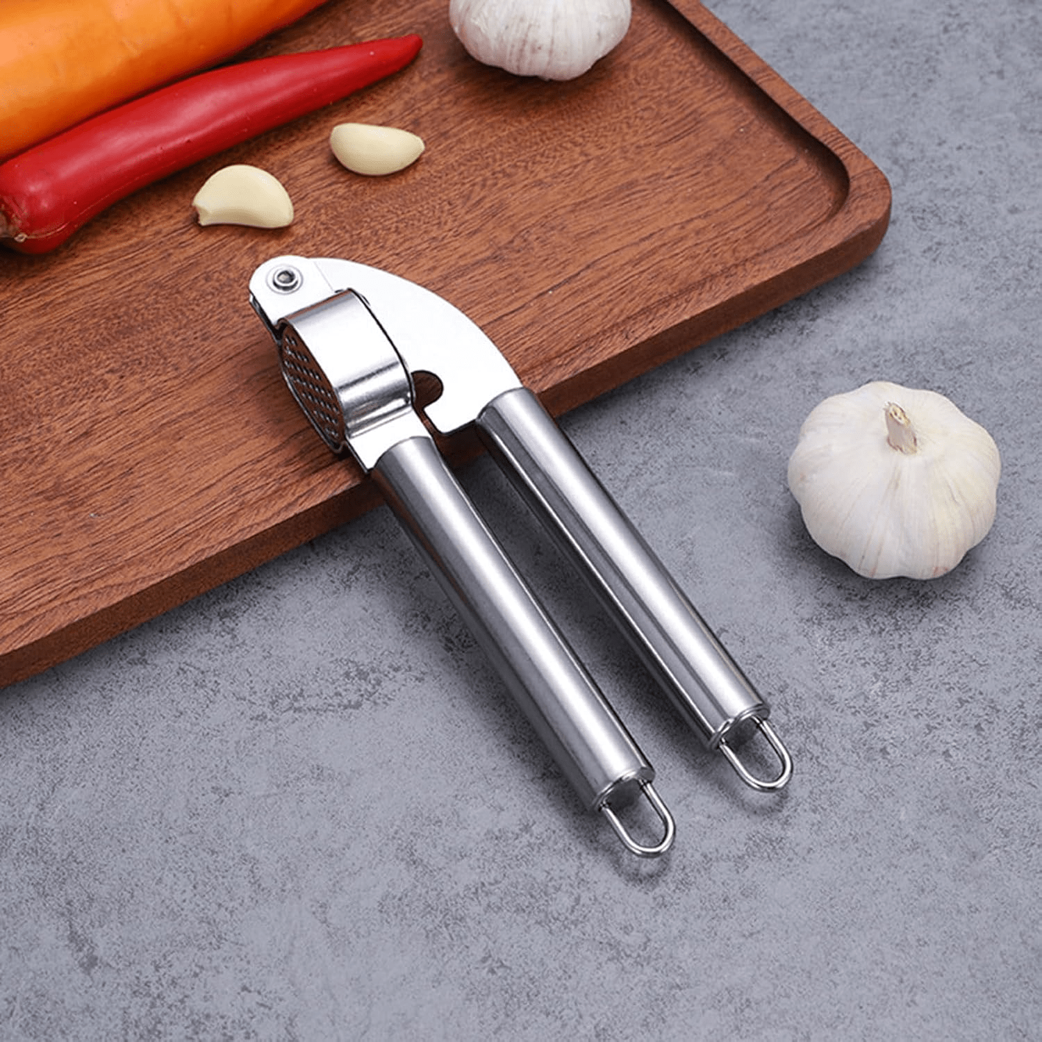 Stainless Garlic Crusher - Musttbuy