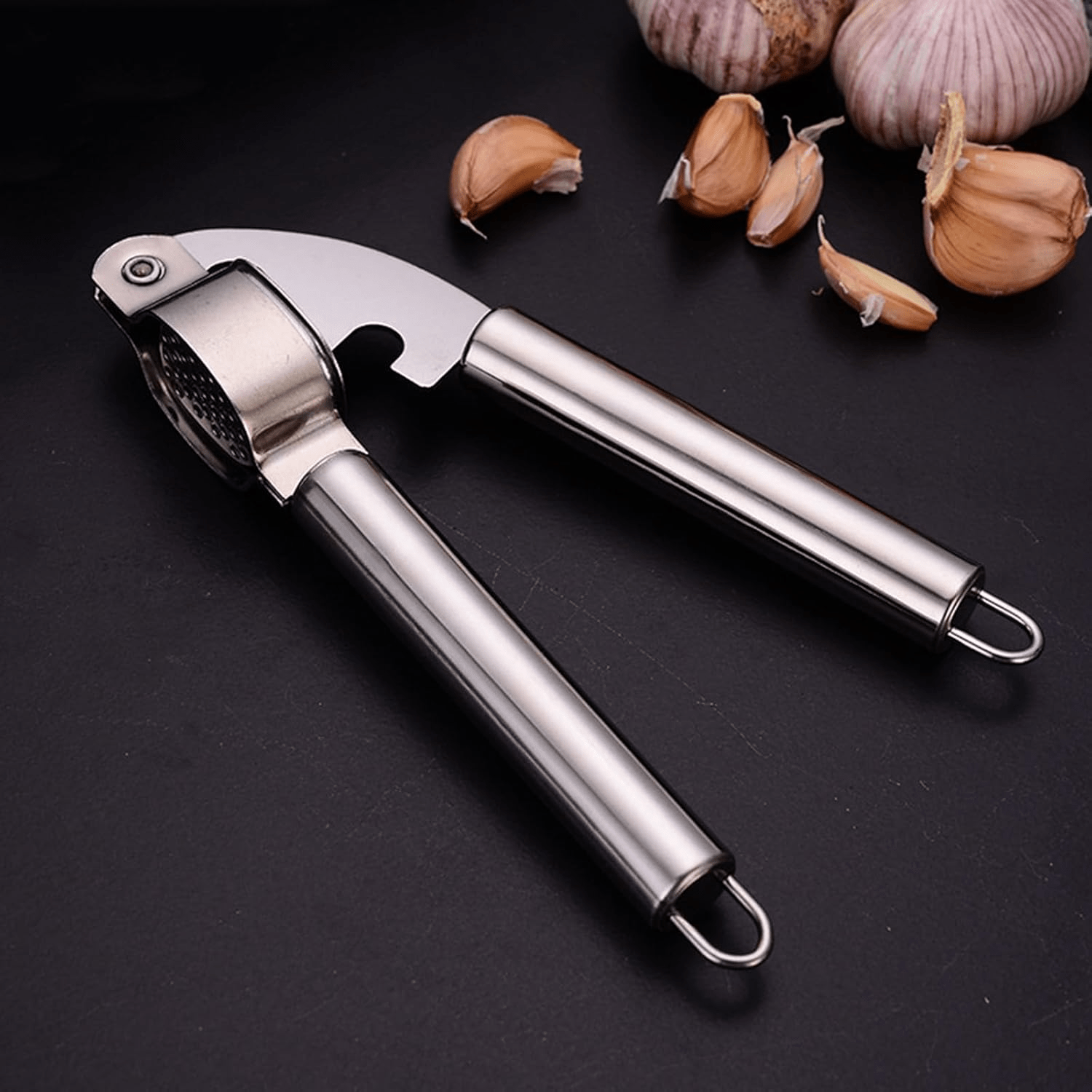 Stainless Garlic Crusher - Musttbuy