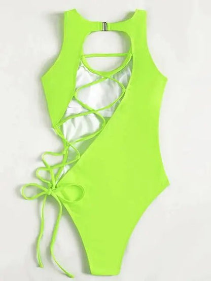 Strappy Swimwear Bikini Set - Musttbuy