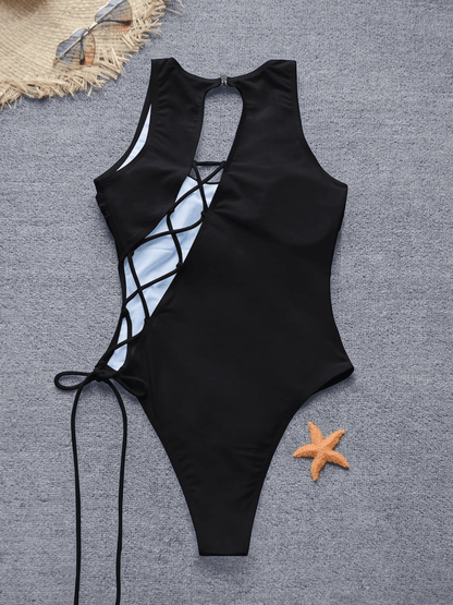 Strappy Swimwear Bikini Set - Musttbuy