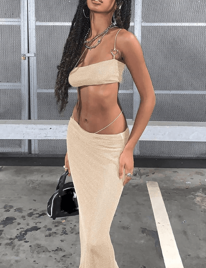 Summer Beach Mesh Two Piece Set - Musttbuy