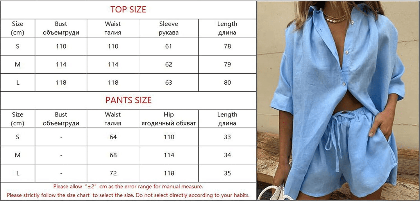 Turn - down Collar Shirt and Shorts Set - Musttbuy