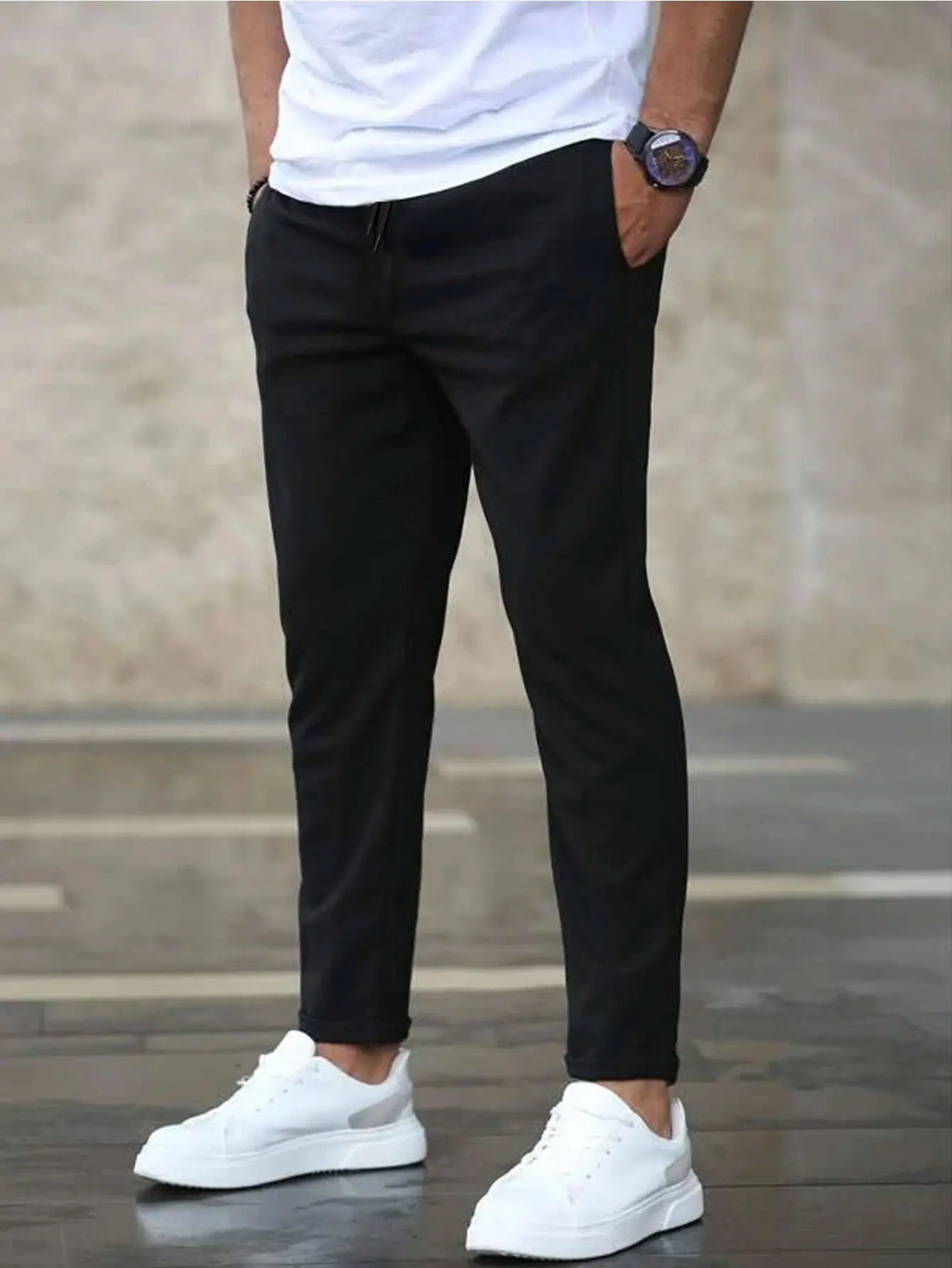 Men's casual cropped pants