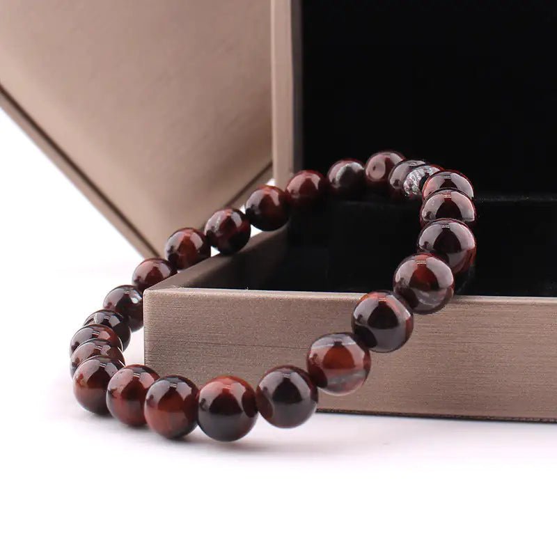 Vintage Style Red Tiger Eye Bracelet 8mm - Musttbuy