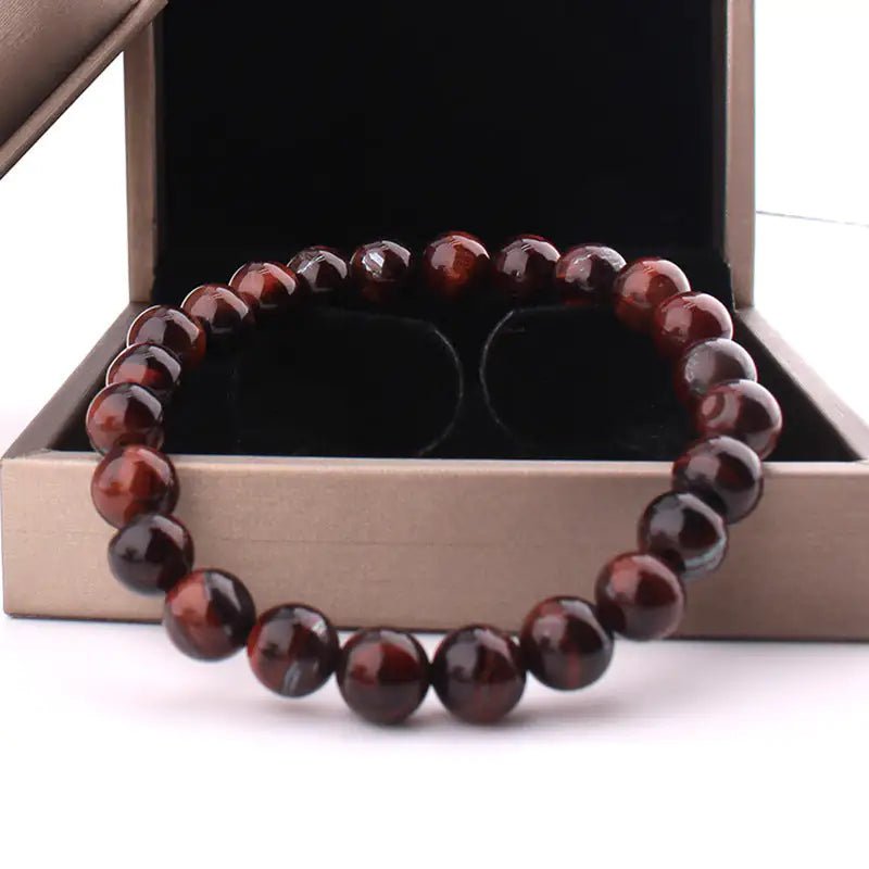 Vintage Style Red Tiger Eye Bracelet 8mm - Musttbuy
