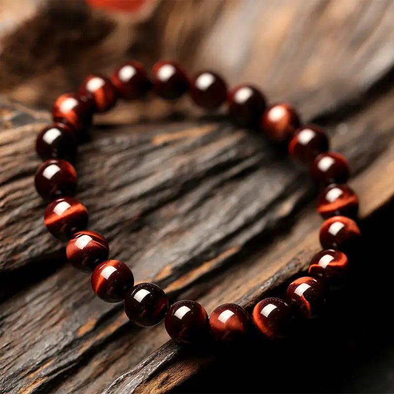 Vintage Style Red Tiger Eye Bracelet 8mm - Musttbuy