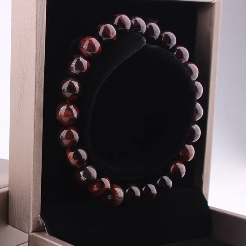Vintage Style Red Tiger Eye Bracelet 8mm - Musttbuy