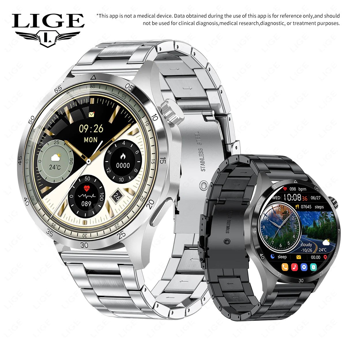 Waterproof Smart Sports Watch with Bluetooth Calling - Musttbuy
