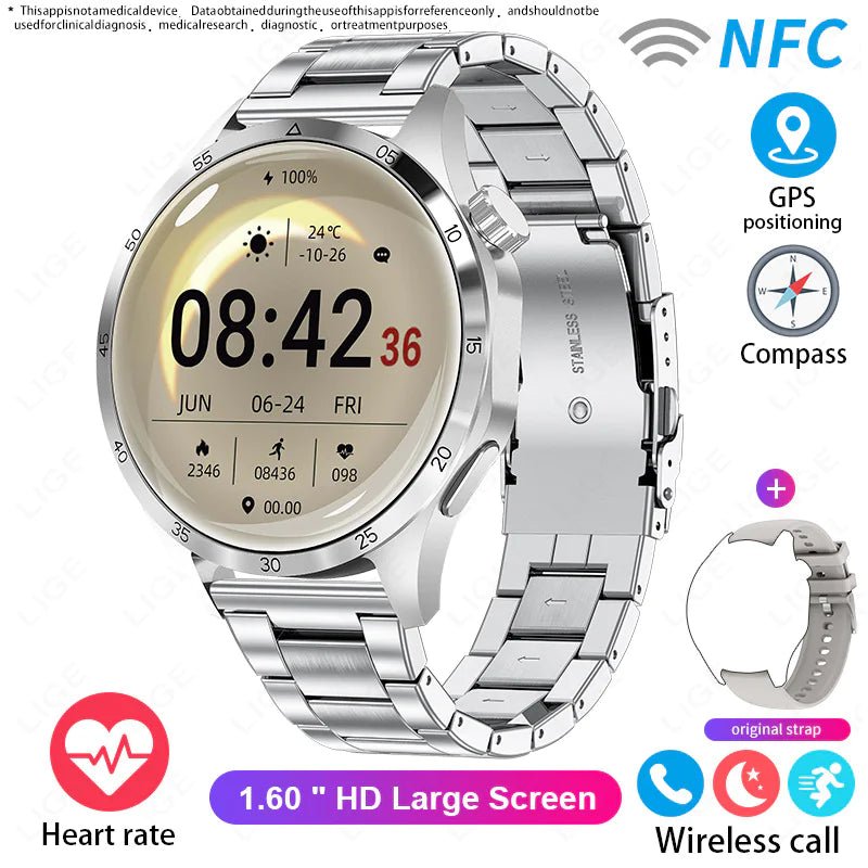 Waterproof Smart Sports Watch with Bluetooth Calling - Musttbuy