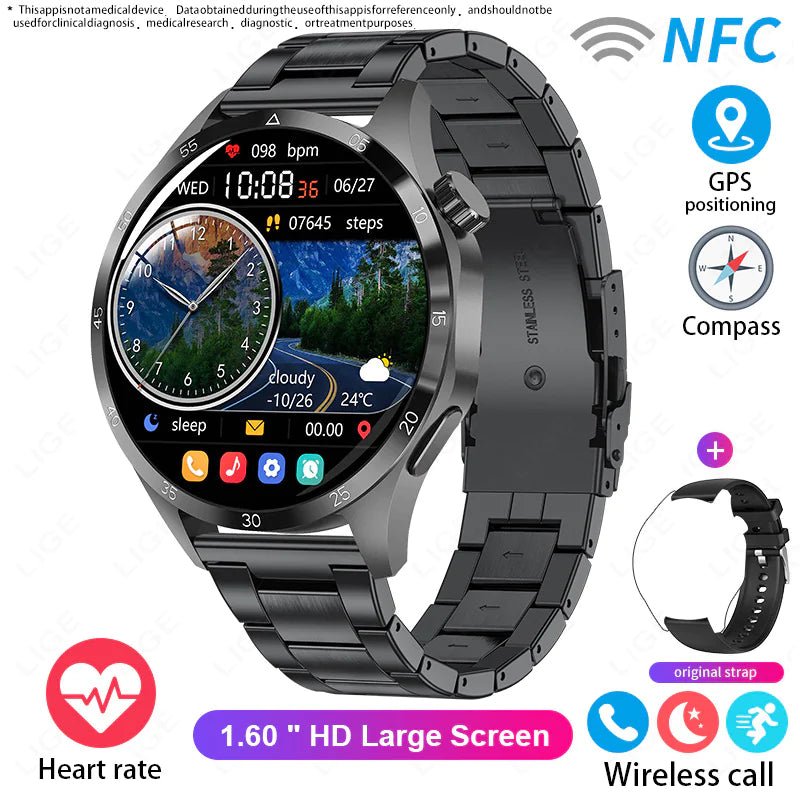 Waterproof Smart Sports Watch with Bluetooth Calling - Musttbuy