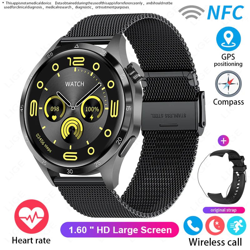 Waterproof Smart Sports Watch with Bluetooth Calling - Musttbuy