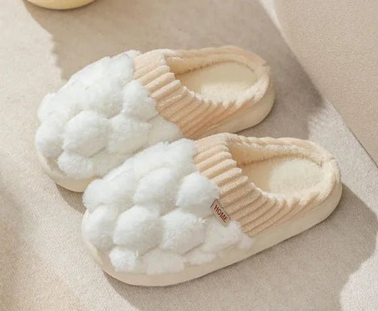 Women's Fashion Indoor Warm Non - slip Plush Slippers - Musttbuy