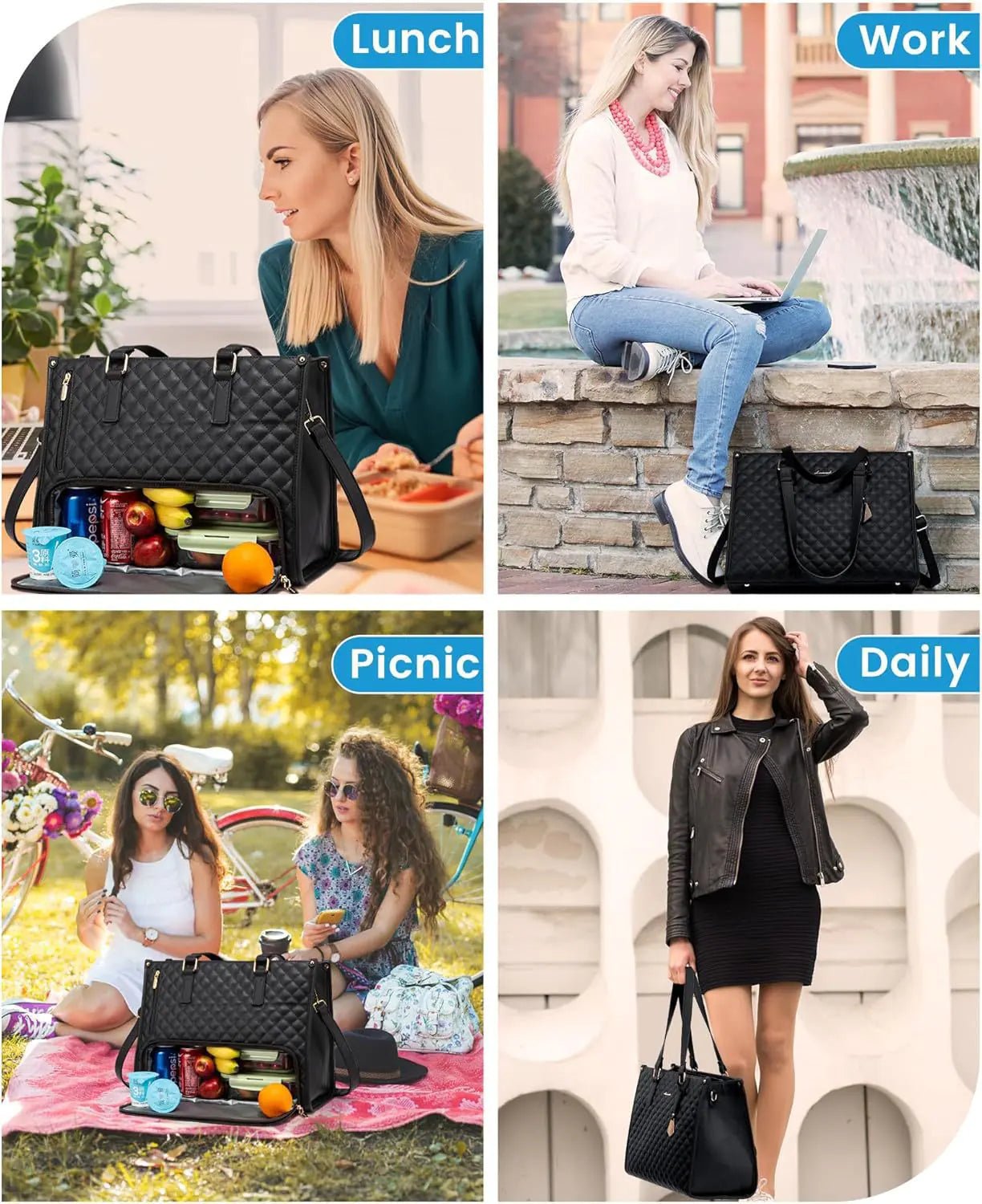 Women's Insulated Lunch & Laptop Bag - Musttbuy