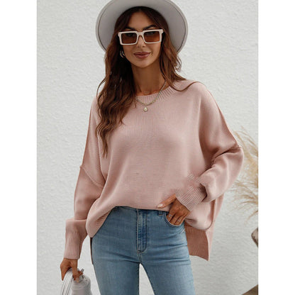 Women's Long Sleeve Crew Neck Sweater - Musttbuy