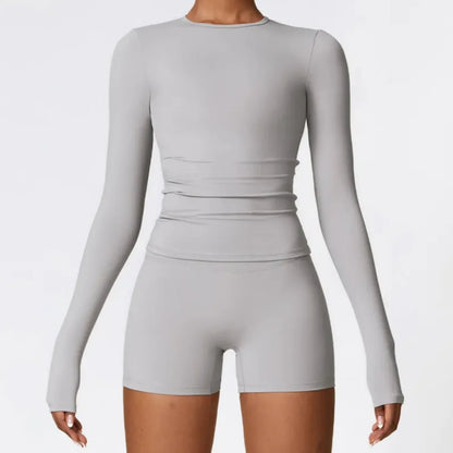 Women's Long Sleeve Sports Yoga Top - Musttbuy
