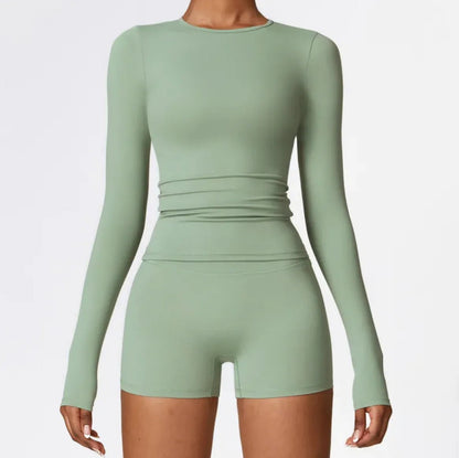 Women's Long Sleeve Sports Yoga Top - Musttbuy