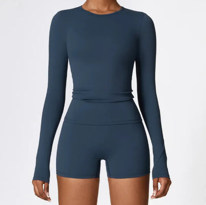 Women's Long Sleeve Sports Yoga Top - Musttbuy