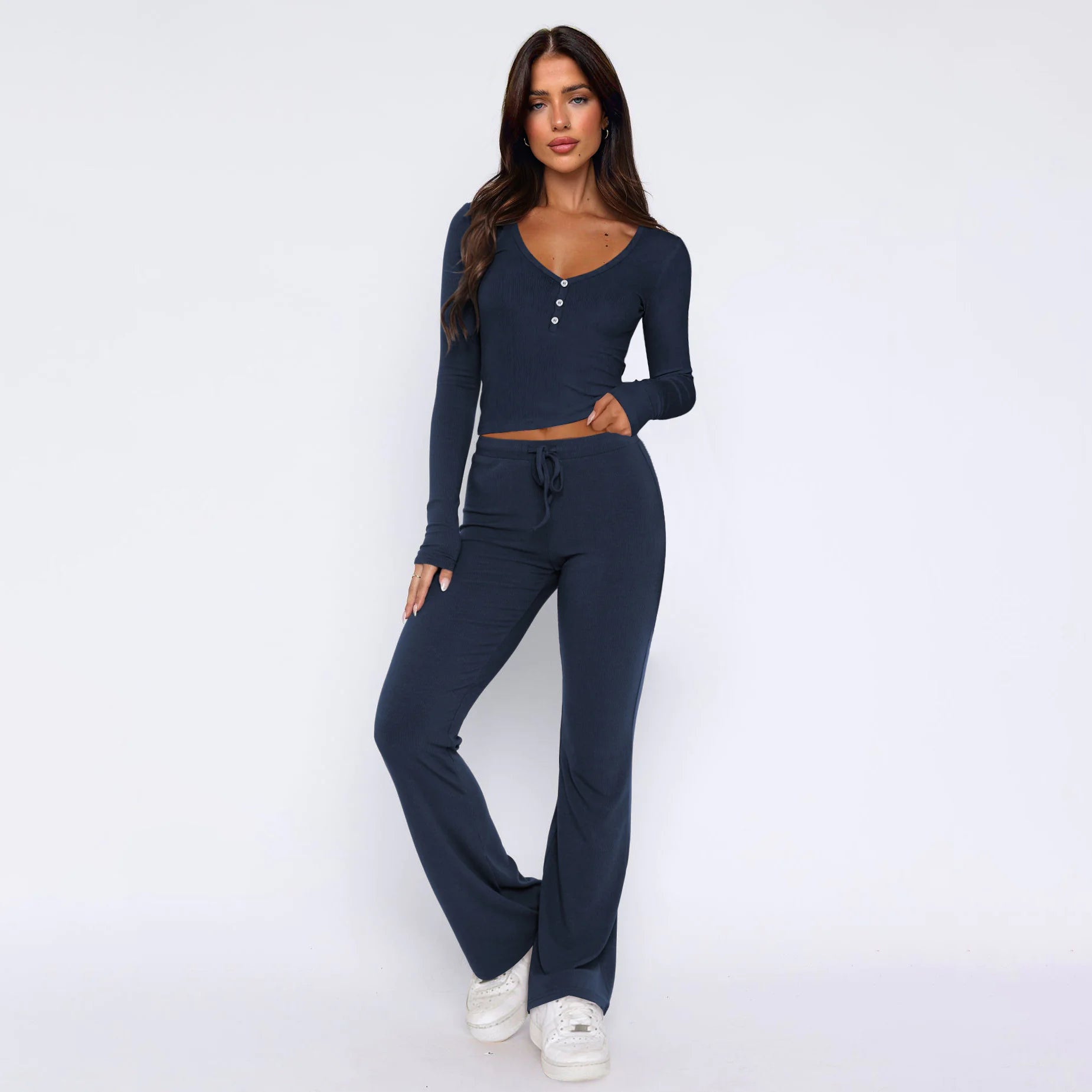 Women's Long Sleeve Top & Pants Set - Musttbuy