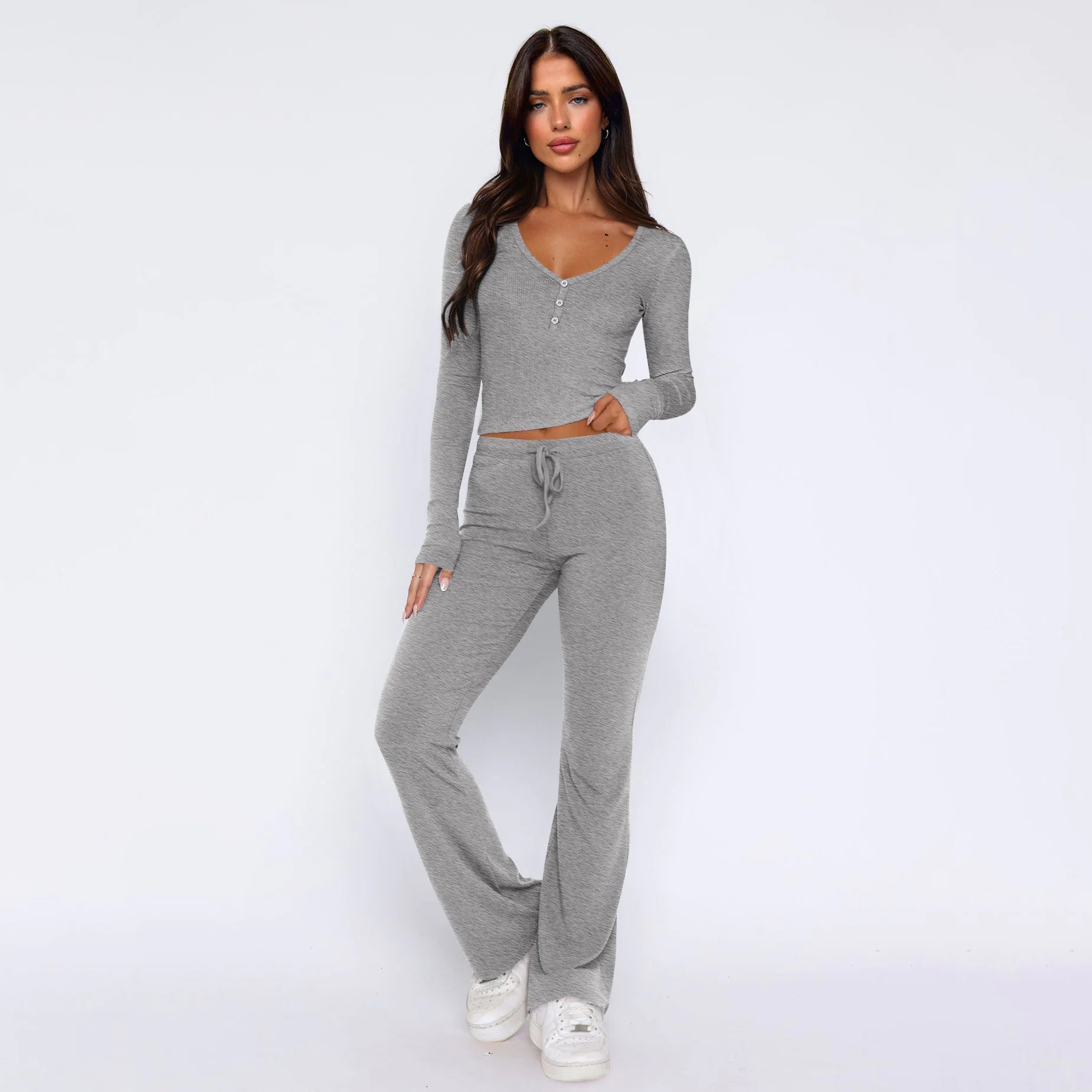 Women's Long Sleeve Top & Pants Set - Musttbuy