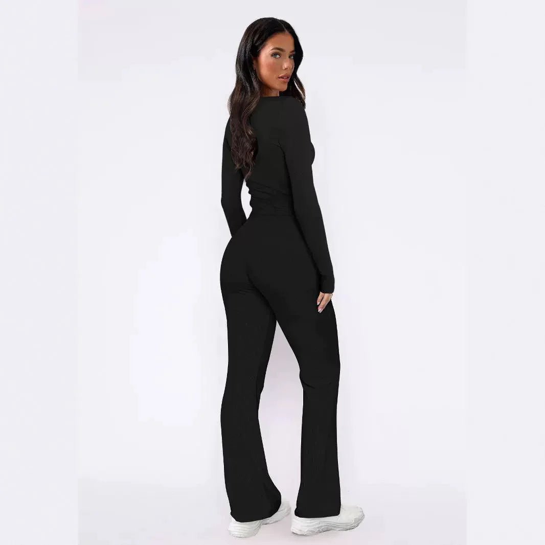 Women's Long Sleeve Top & Pants Set - Musttbuy