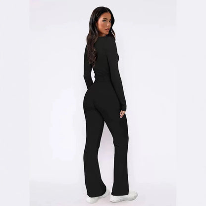 Women's Long Sleeve Top & Pants Set - Musttbuy