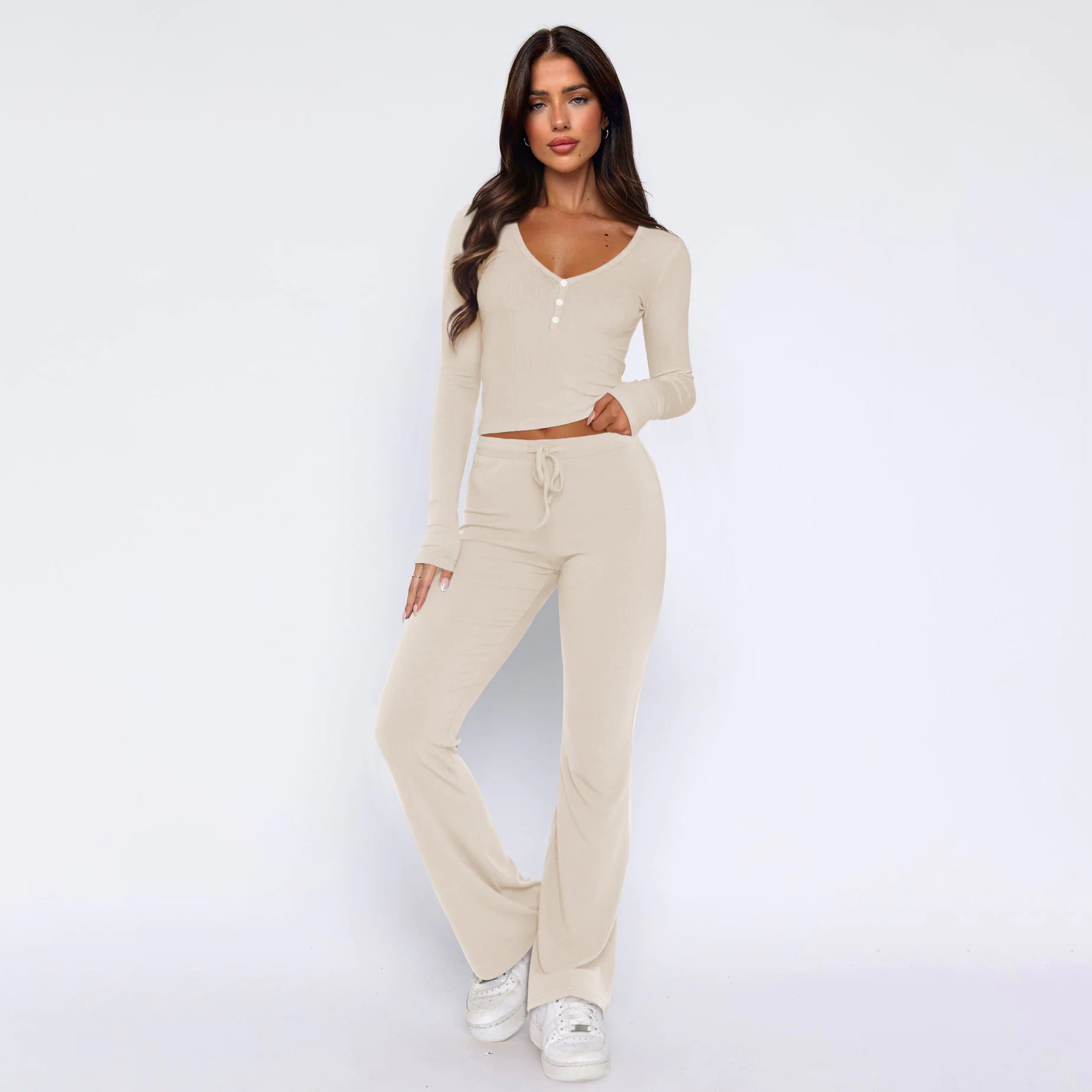 Women's Long Sleeve Top & Pants Set - Musttbuy