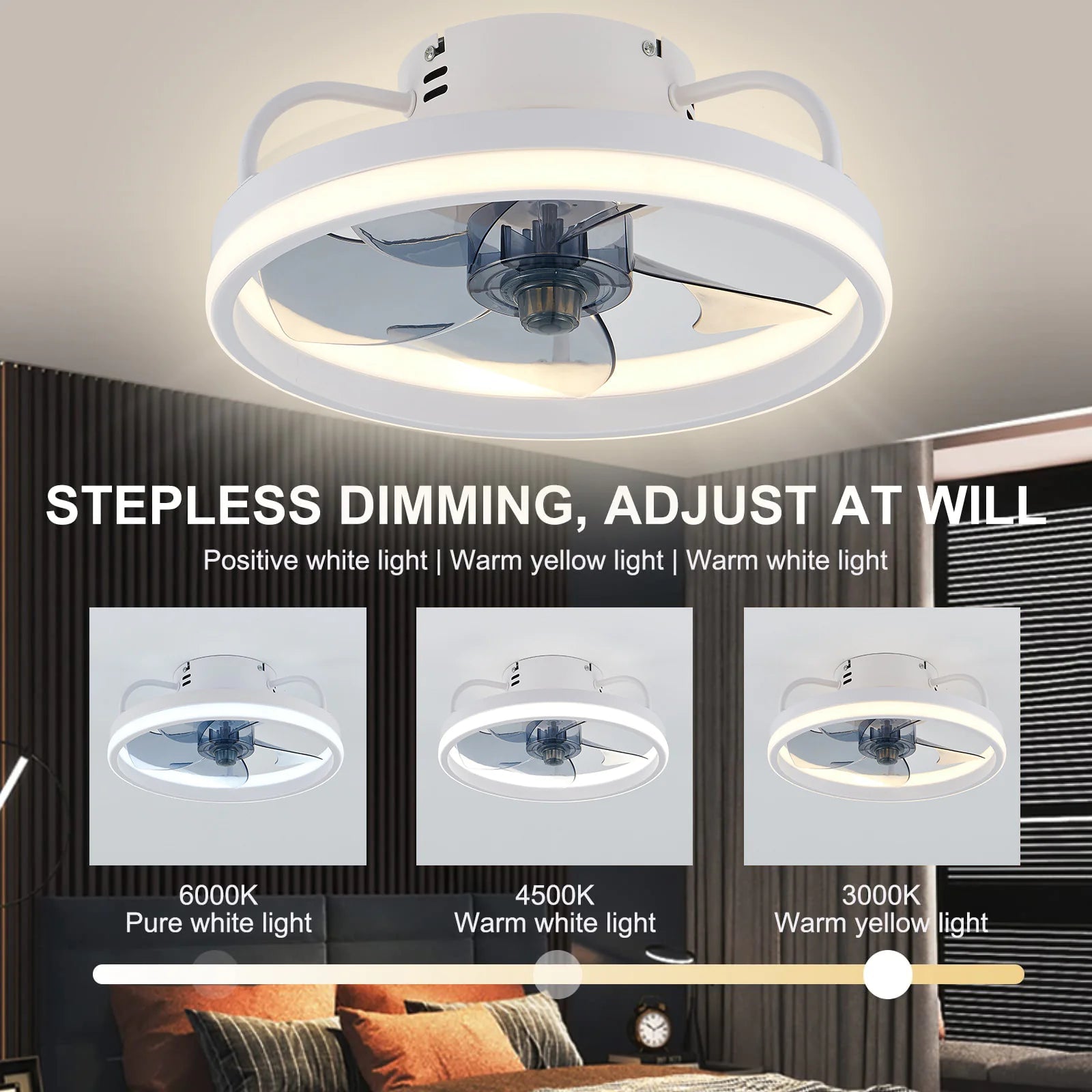 Wrought Iron LED Fan Lamp - Musttbuy