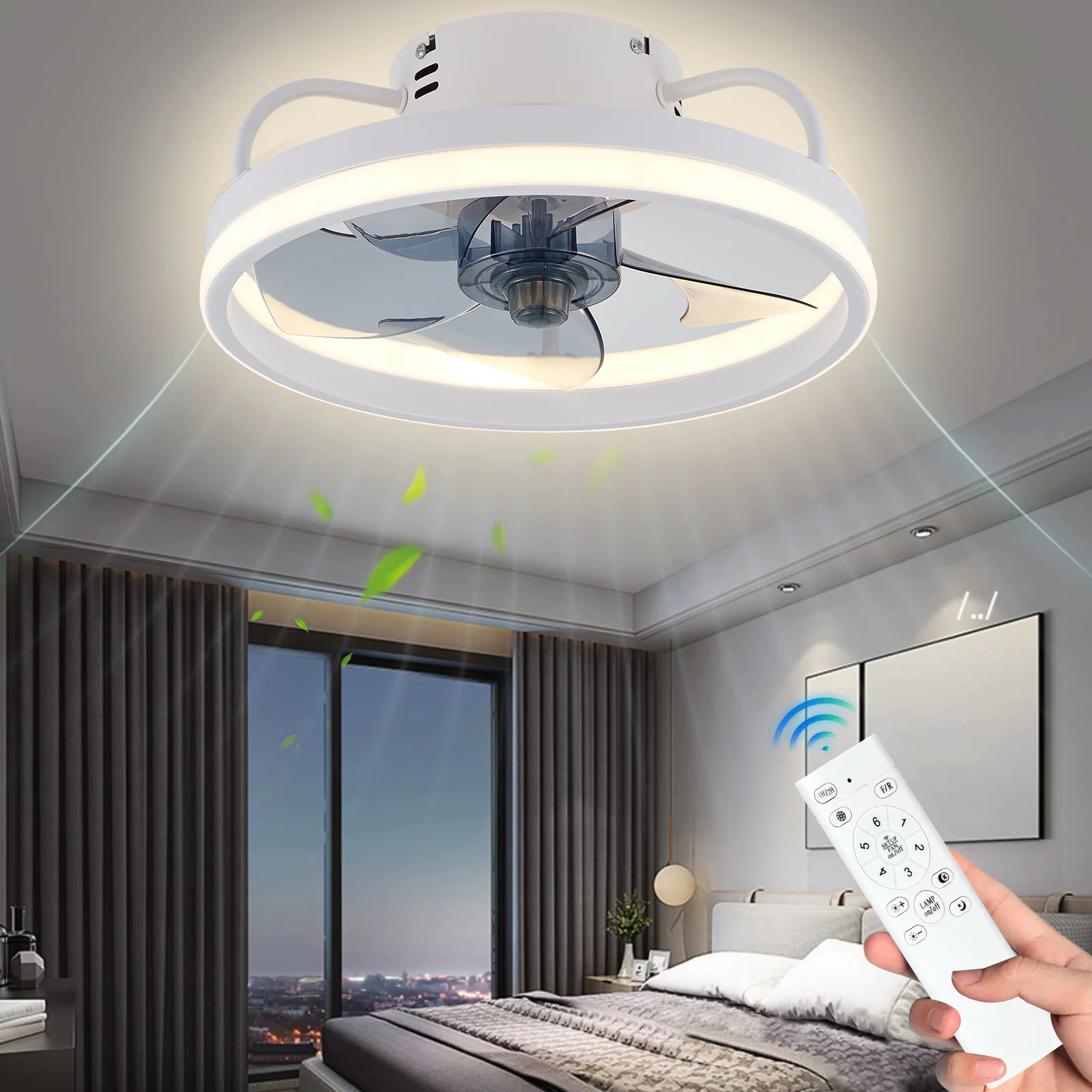 Wrought Iron LED Fan Lamp - Musttbuy