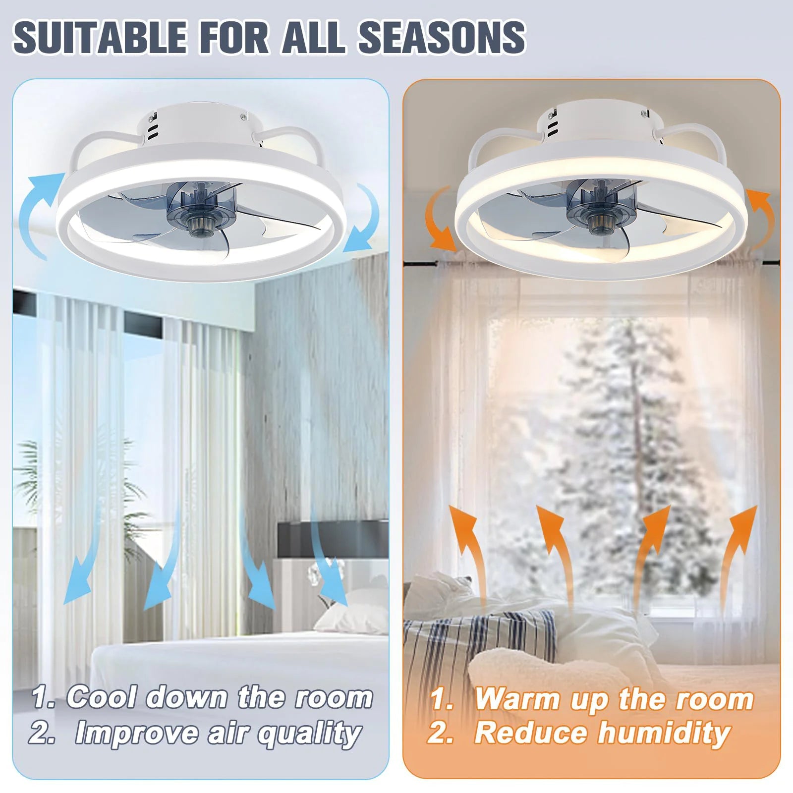 Wrought Iron LED Fan Lamp - Musttbuy