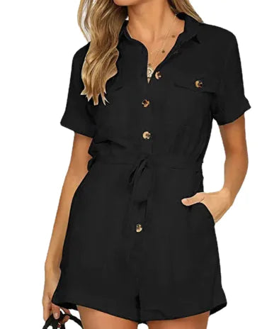 Casual Women's Jumpsuit with Pockets