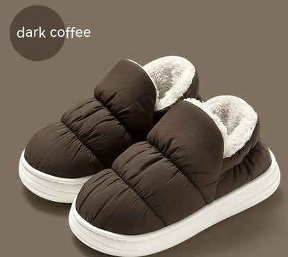 Ankle Wrap Cotton Slippers