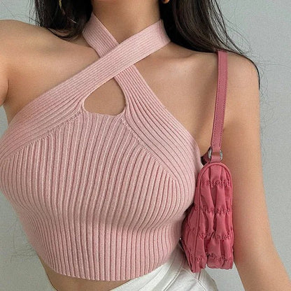 Zora Contour Halter Top - Musttbuy